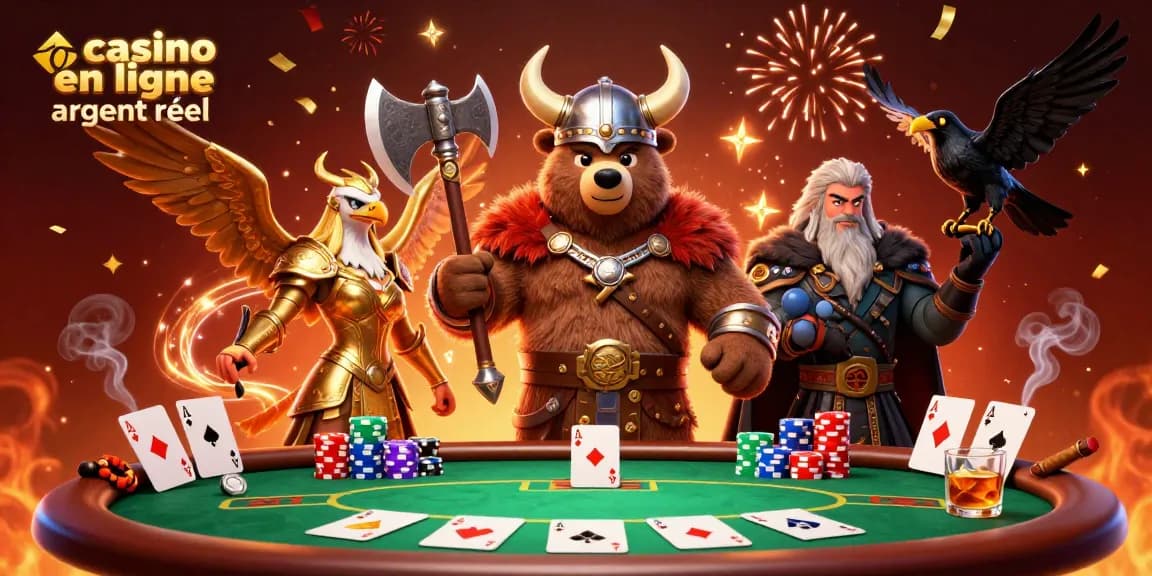 Gagnez avec casino en ligne argent réel grâce à une ambiance festive et des éléments de poker.