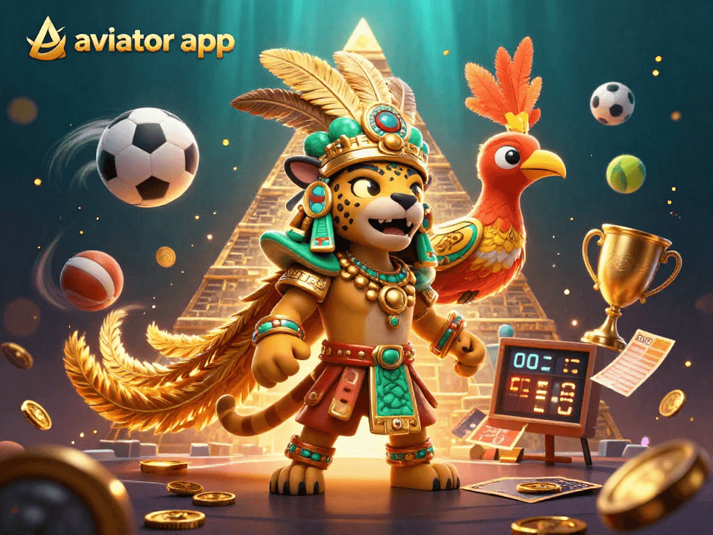 Play the aviator app with excitement in a vibrant casino scene featuring dynamic game elements.