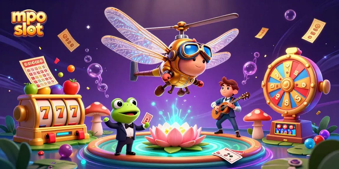 Engage with mpo slot exciting gameplay by witnessing a lively casino scene featuring dynamic characters.