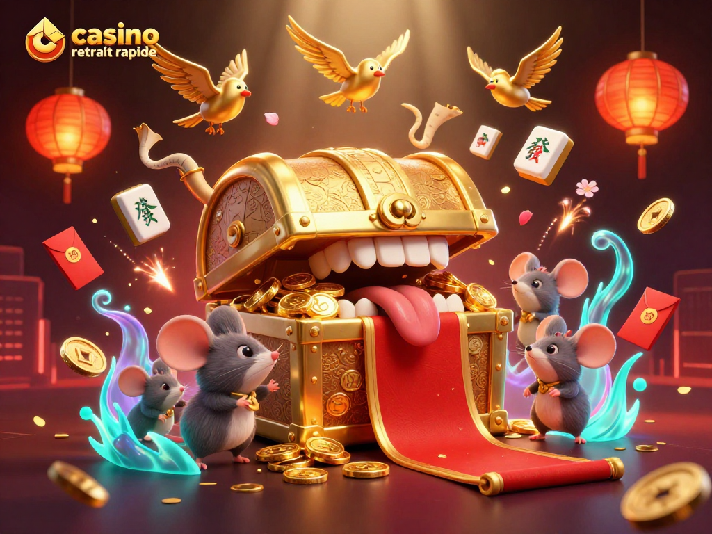Jouez sur un casino retrait rapide avec une illustration dynamique de gains en cryptomonnaies.