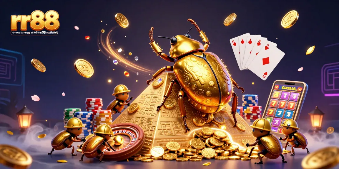 Experience thrilling gaming with rr88 - truy cập trang chủ nhà cái rr88 mới nhất featuring dazzling casino symbols and vibrant graphics.
