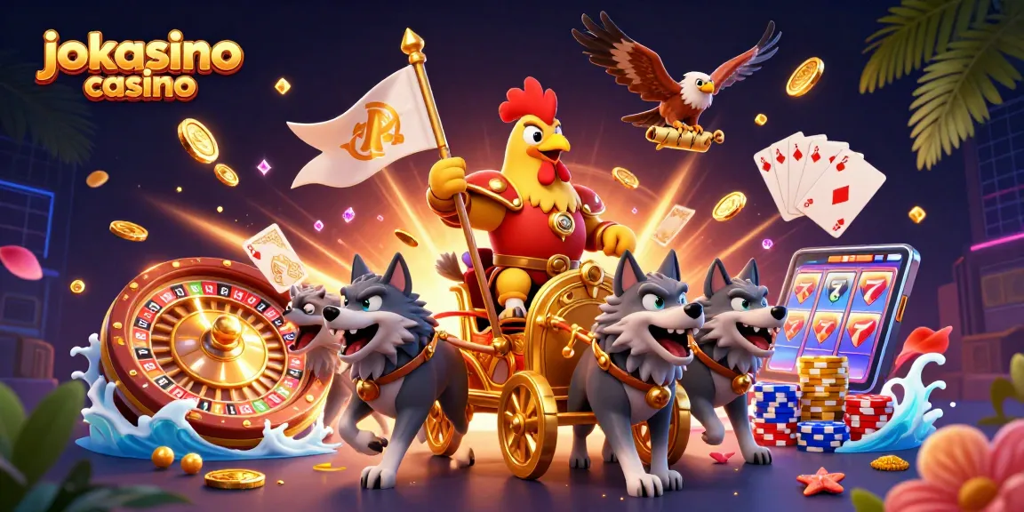 Engage with the exciting world of jokacasino casino featuring an adventurous rooster warlord and thrilling casino elements.