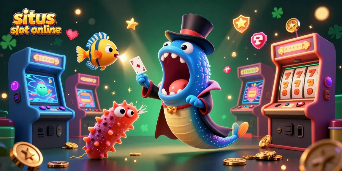 Menikmati situs slot online dengan karakter laut unik dan mesin slot penuh warna.