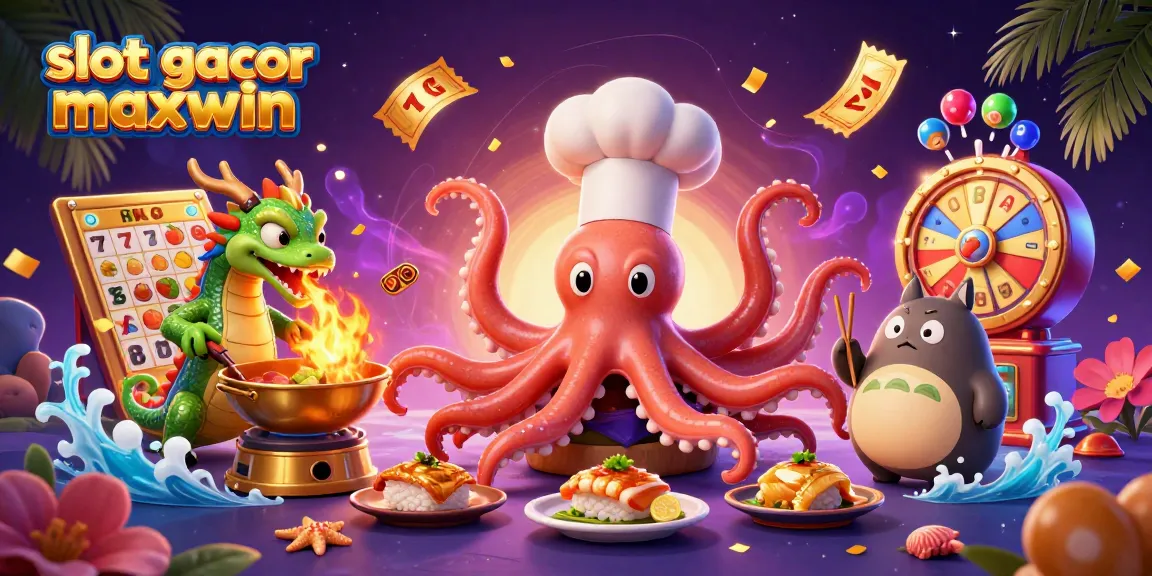 Embrace the thrill of slot gacor maxwin with fun characters cooking gold and playing dynamic games.