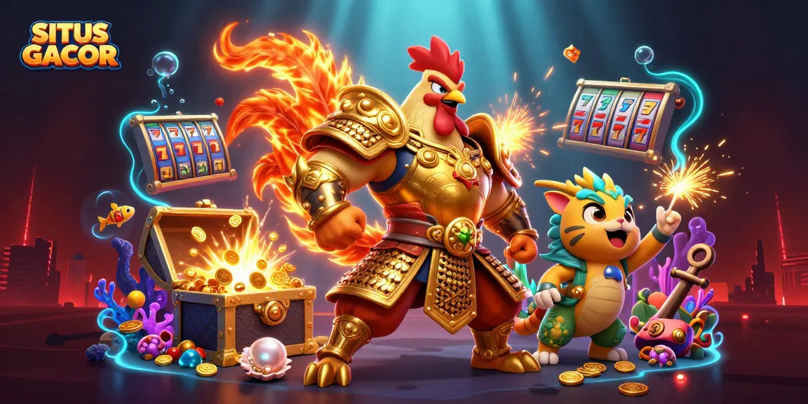 Experience the excitement of SITUS GACOR with dynamic characters and vibrant casino elements.