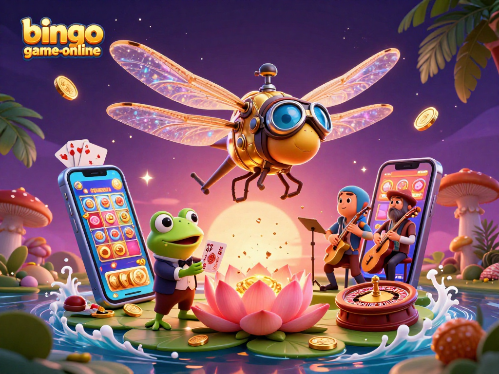 Experience jackpot thrills in bingo-game-online with this vibrant 3D illustration showcasing exciting gameplay elements.