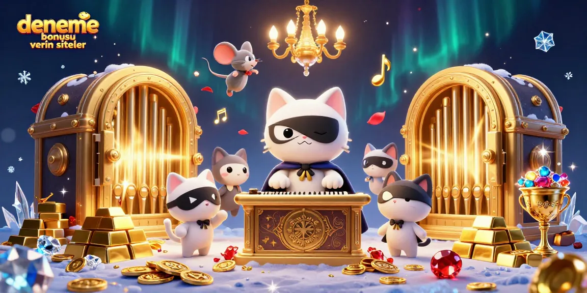 Engage with deneme bonusu veren siteler through an exciting 3D casino scene filled with treasures and gameplay elements.