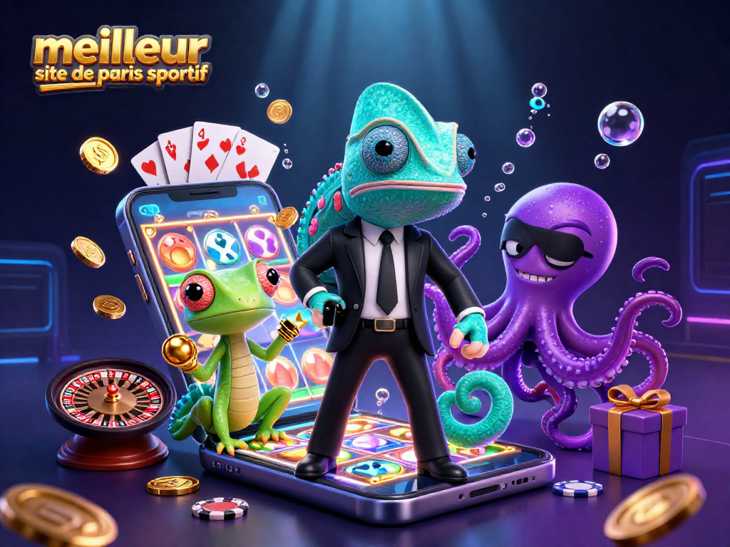 Meilleur site de paris sportif : pariez avec un agent secret caméléon et un gecko Q dans un monde captivant.