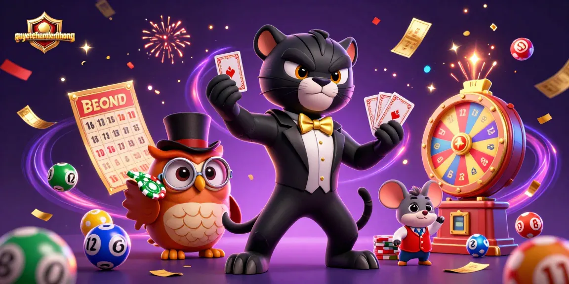 Experience the excitement of the quyetchientienthuong game with dynamic characters and vibrant lottery elements.