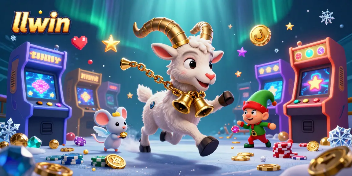Experience thrilling gaming at llwin with cartoon characters in a lively casino scene.