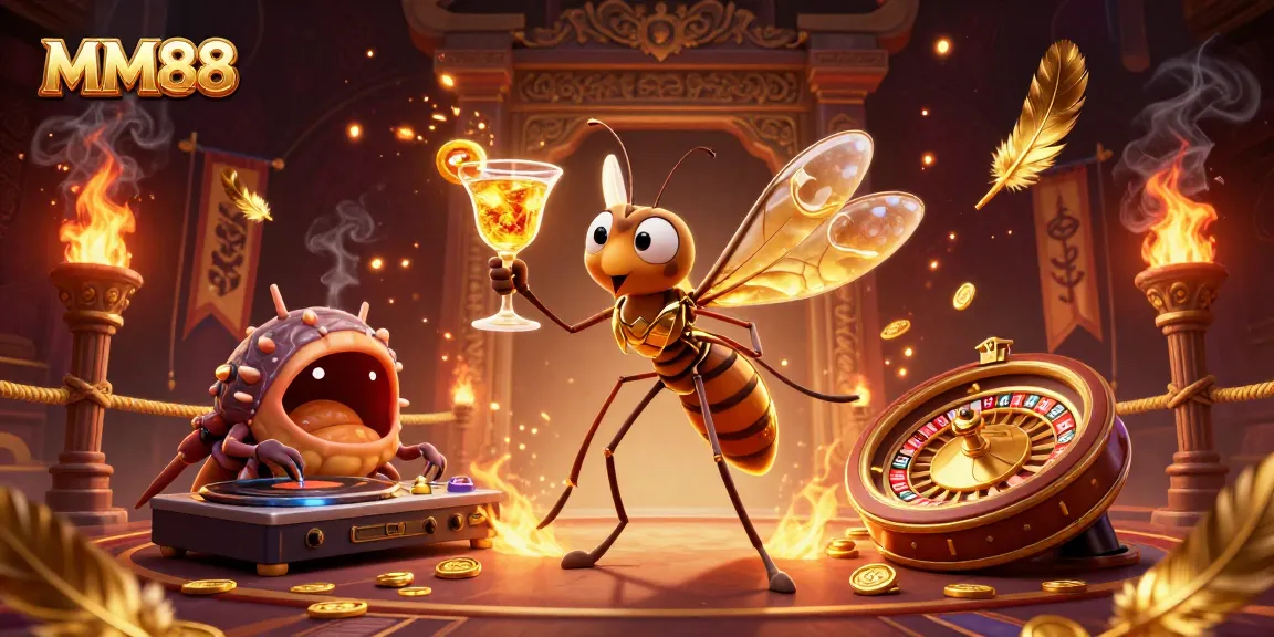 Experience thrilling MM88 gameplay with vibrant casino elements and dynamic characters.