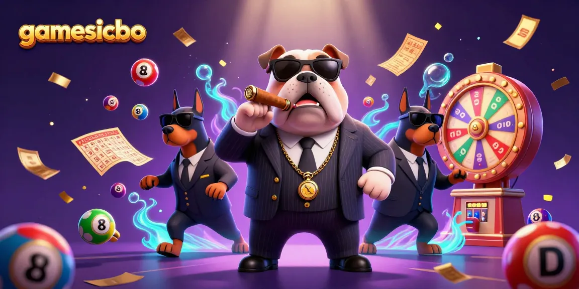 Experience gamesicbo with vibrant lottery elements and animated characters in a captivating 3D scene.