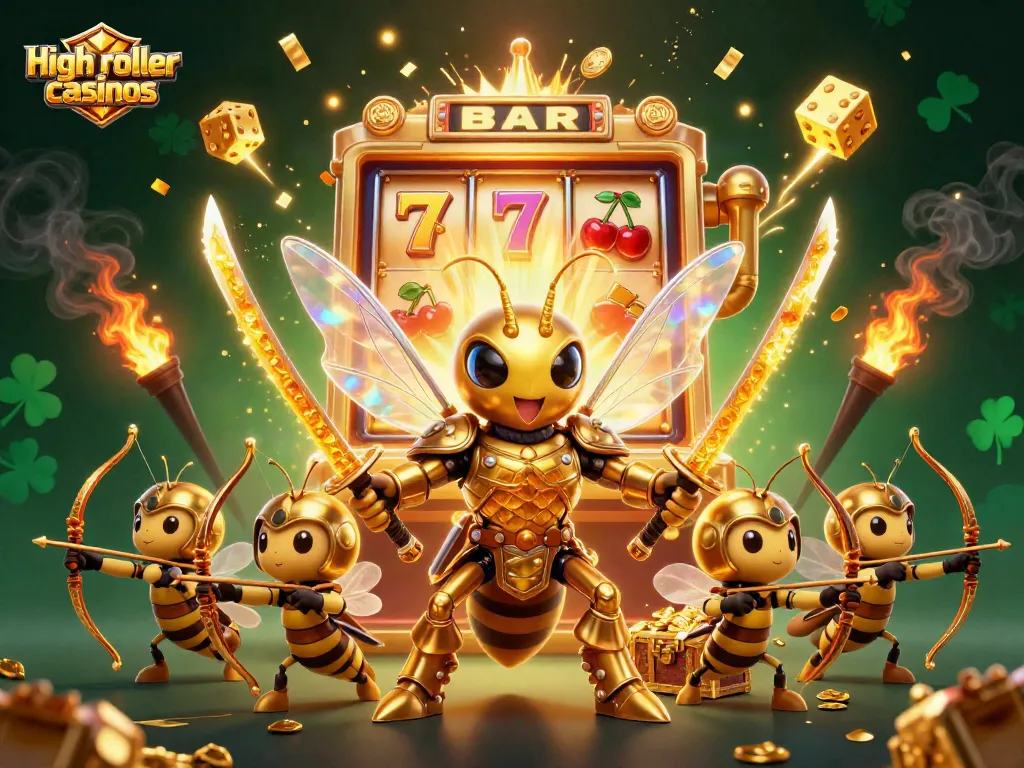 Experience high roller casinos with dynamic jackpots and colorful casino elements in a captivating 3D illustration.