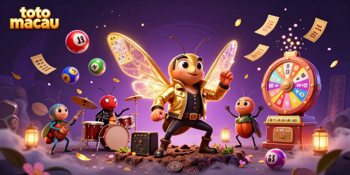 Experience the excitement of toto macau with this dynamic lottery-themed 3D illustration.