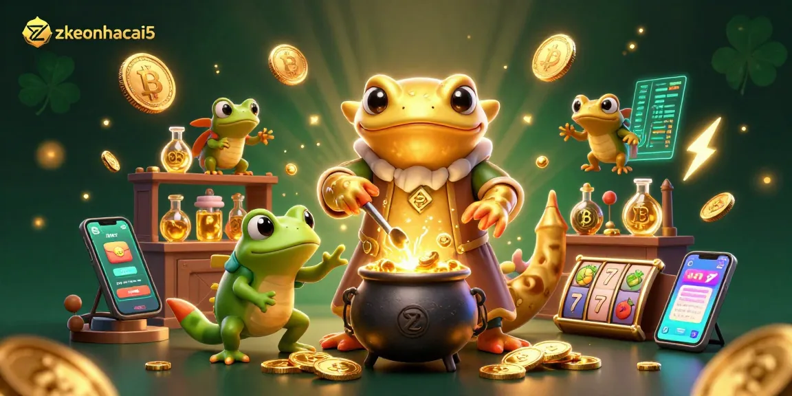 Engage with zkeonhacai5's exciting slot action featuring golden alchemist dynamics and crypto treasures.