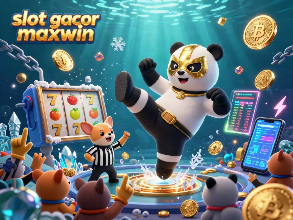 Engage in the thrilling world of slot gacor maxwin with vibrant 3D visuals showcasing exciting casino elements.