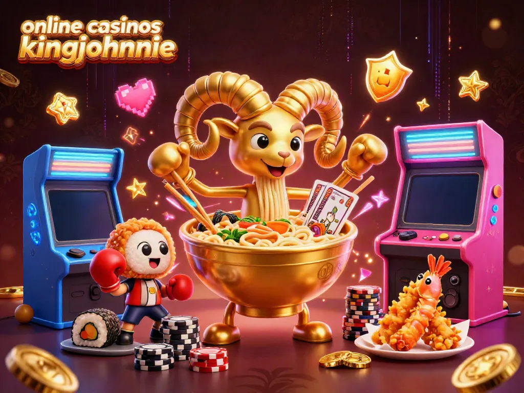 Experience thrilling action with online casinos kingjohnnie featuring a vibrant 3D casino scene.