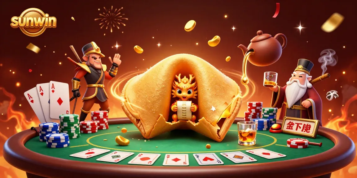 Experience thrilling gameplay at sunwin with this vibrant 3D casino illustration filled with gaming elements.