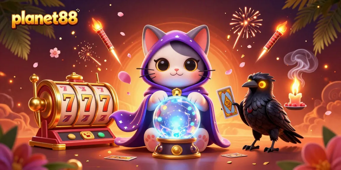 Play exciting slot games at planet88 with vibrant characters and dynamic casino elements.